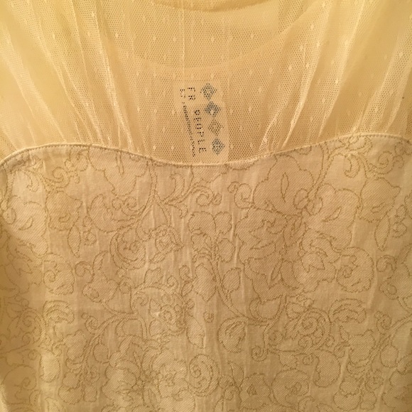 Free People Cream and Gold Lace Dress - Picture 3 of 5