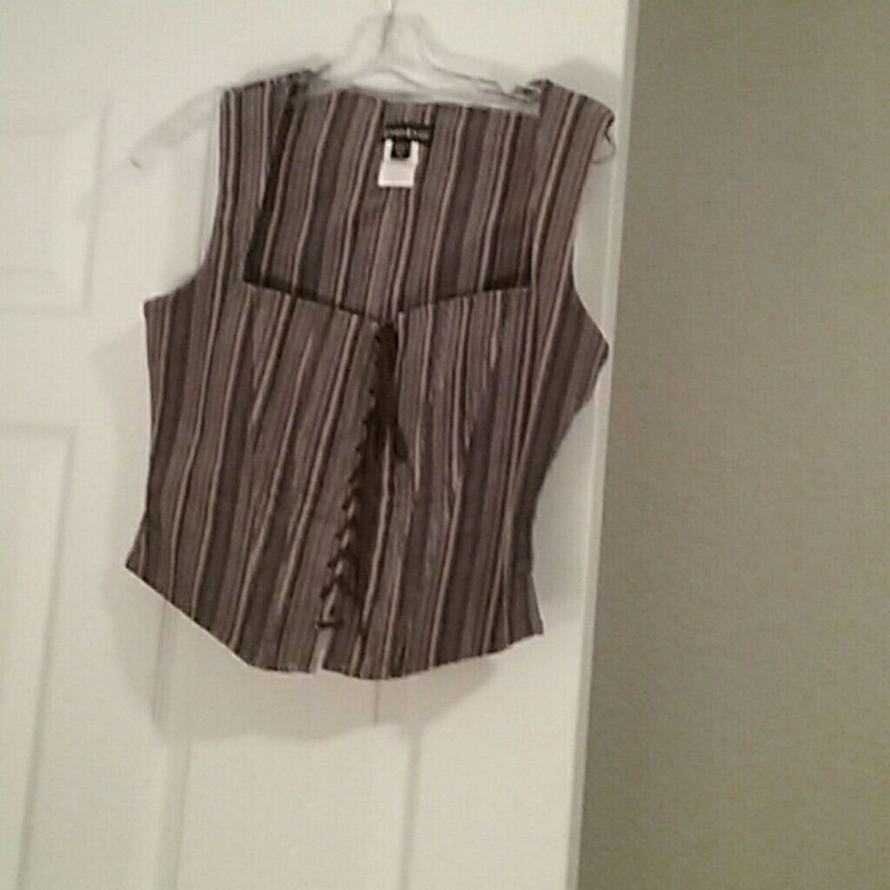 Bebe Striped Vest