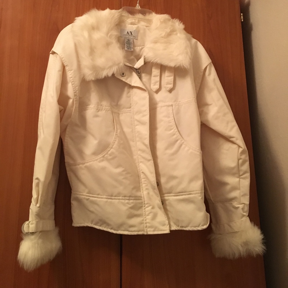 A/X Armani Exchange small white jacket