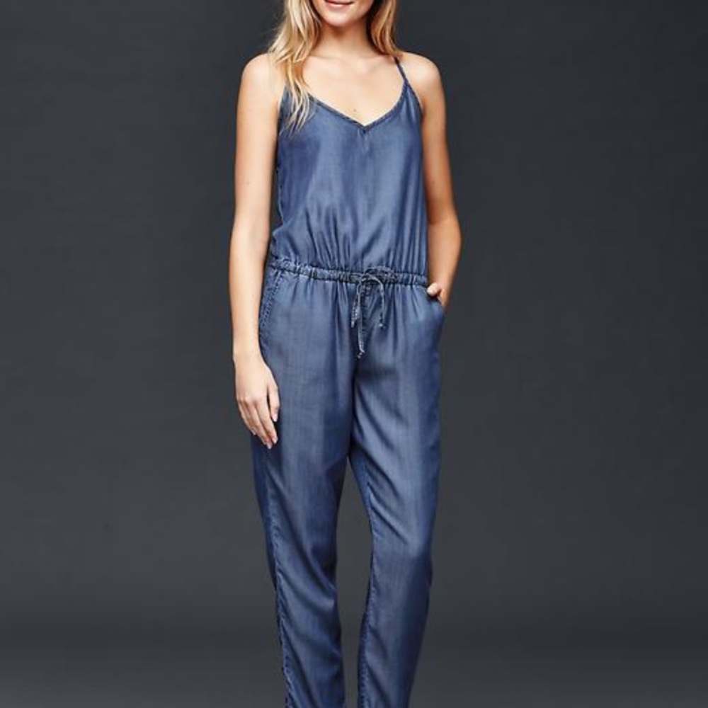 Gap Chambray Jumpsuit