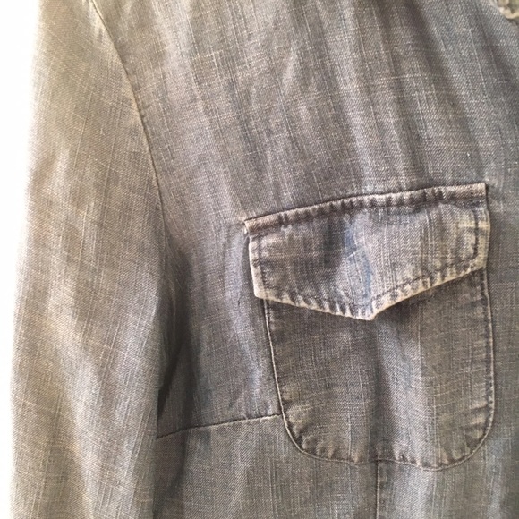 New York & Company Chambray Shirt - Picture 2 of 4