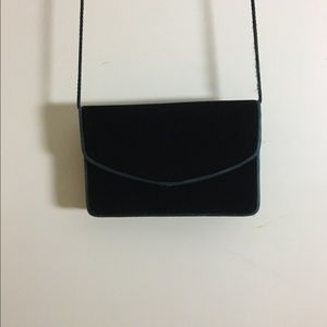 Vintage green velvet purse