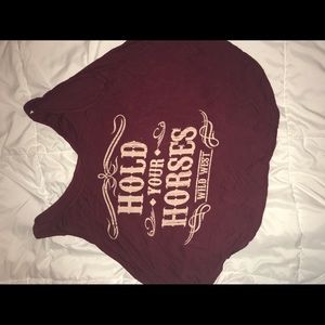 Cool "hold your horses" flowy tank too