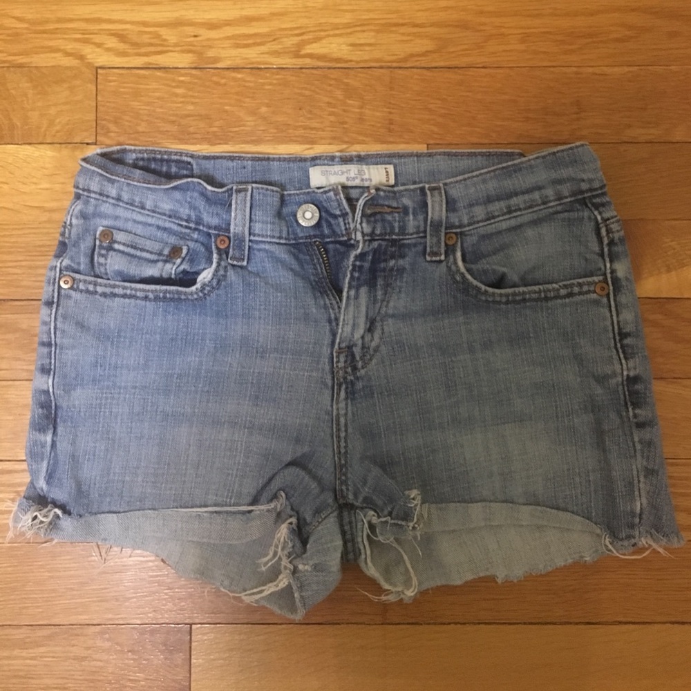 Denim High-Waisted Shorts
