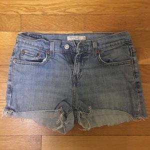 Denim High-Waisted Shorts