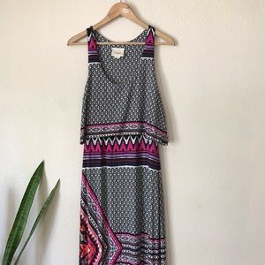 Maeve Anthropologie Tribal Maxi Dress Size m