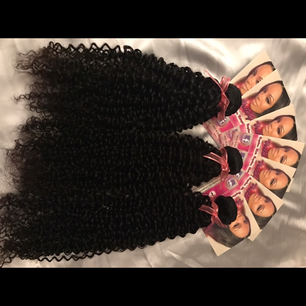 3Bundles Kinky Curl hair Extensions
