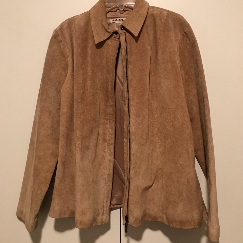 A.M.I. Suede leather jacket - sz M
