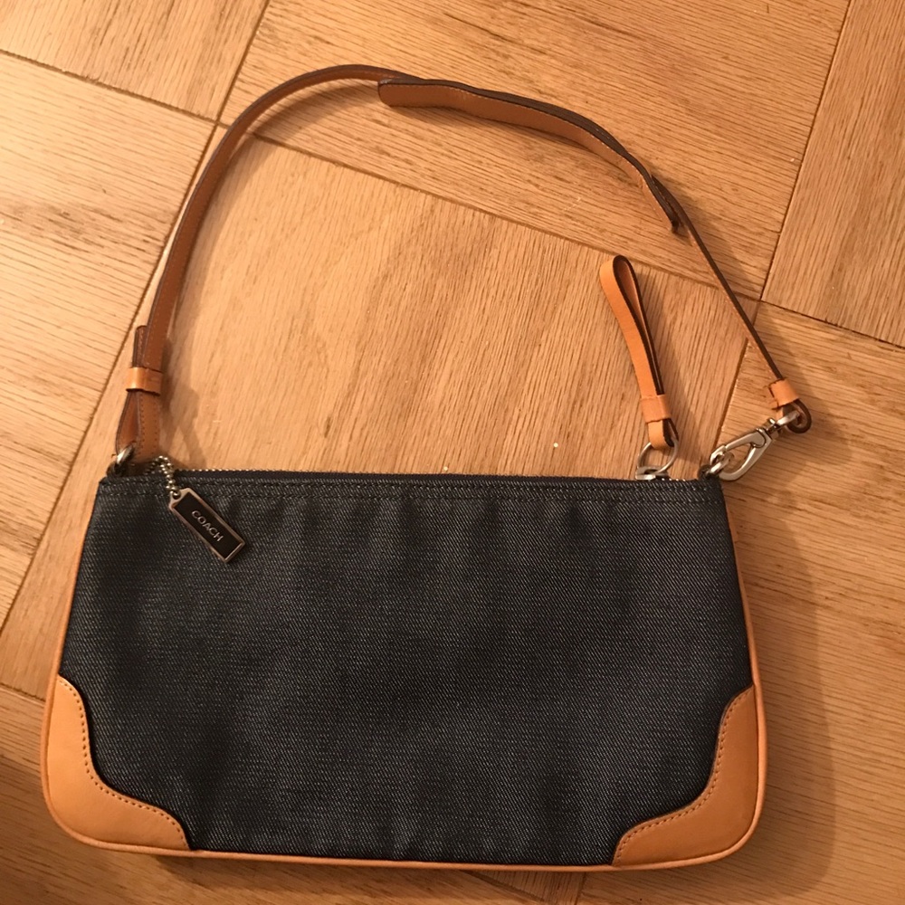 Denim coach purse