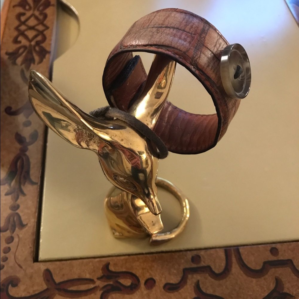 Handmade Authentic Alligator calf men's bracelet🎯