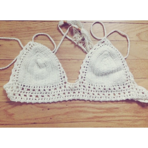 SHE MADE ME Other - She Made Me Crochet Bralette Bikini Bikini Top