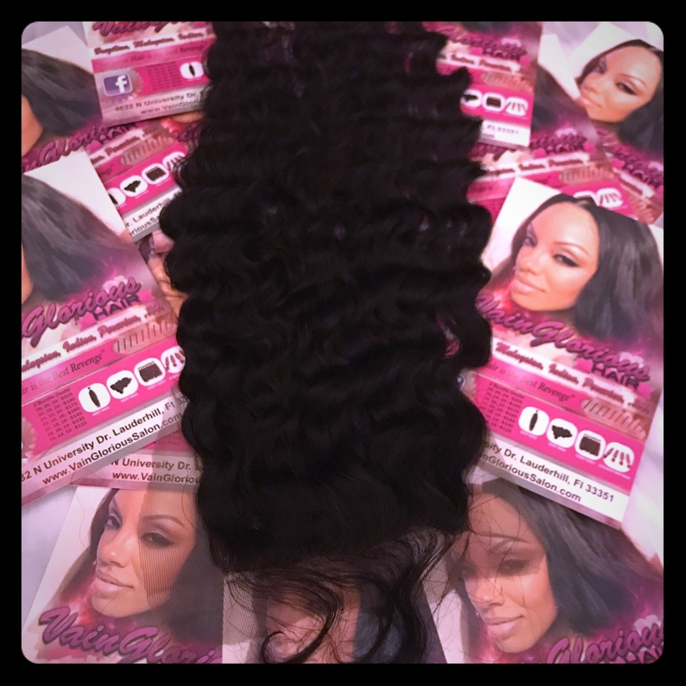 Lace closure deep wave 18"
