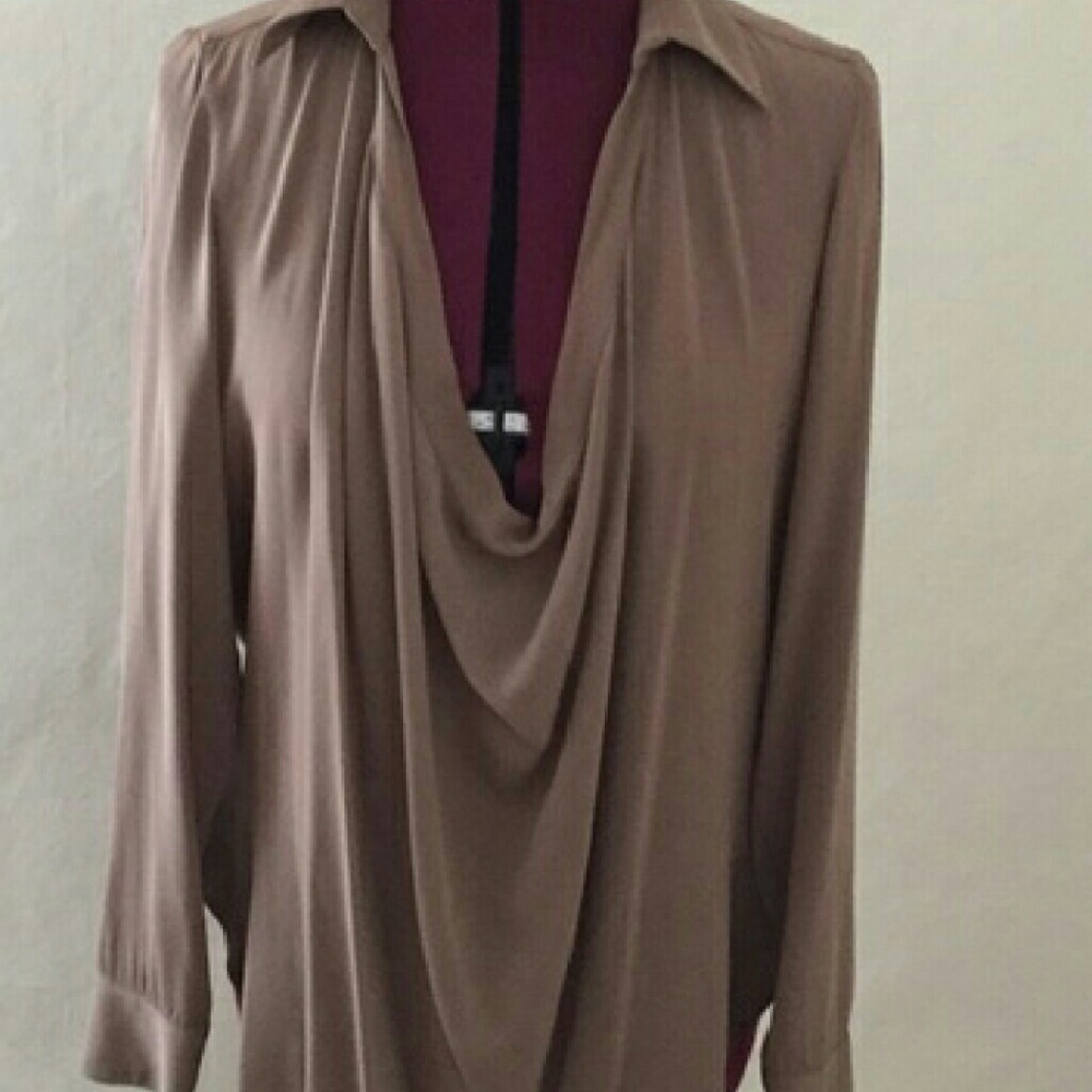 Haute Hippie cowl neck Beyonce top