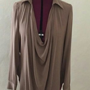 Haute Hippie cowl neck Beyonce top