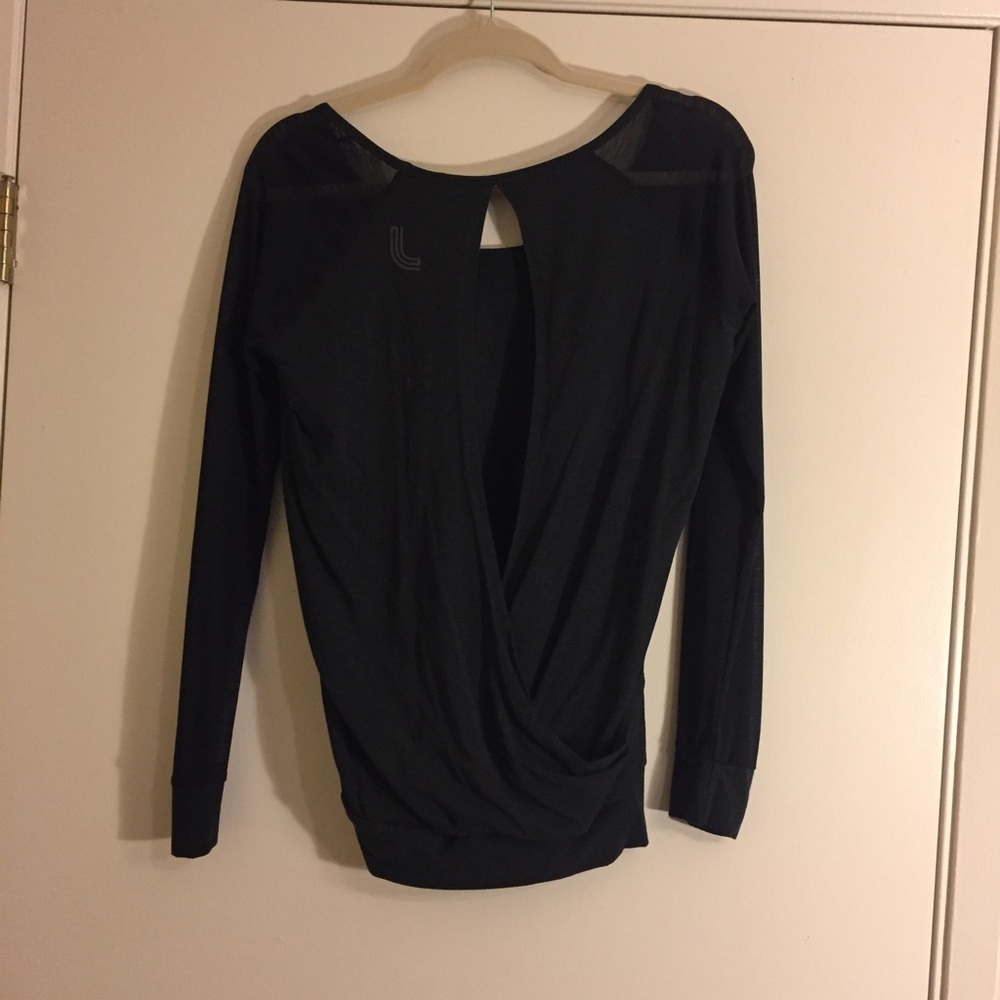 Lole open back yoga top
