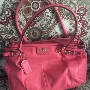 Pink Authentic Coach Medium size bag