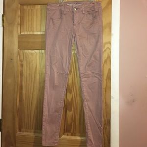 American eagle sateen pants. Color: light pink