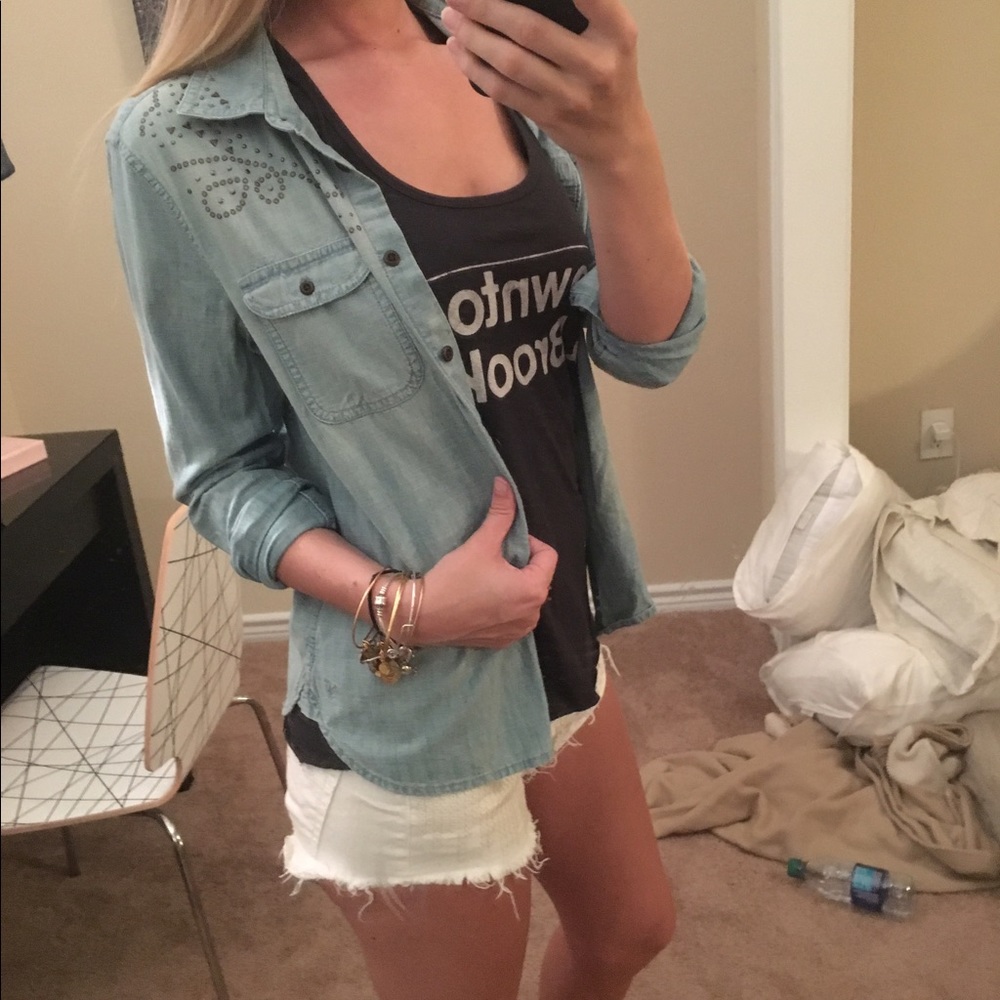 Studded Denim Shirt