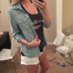 Studded Denim Shirt