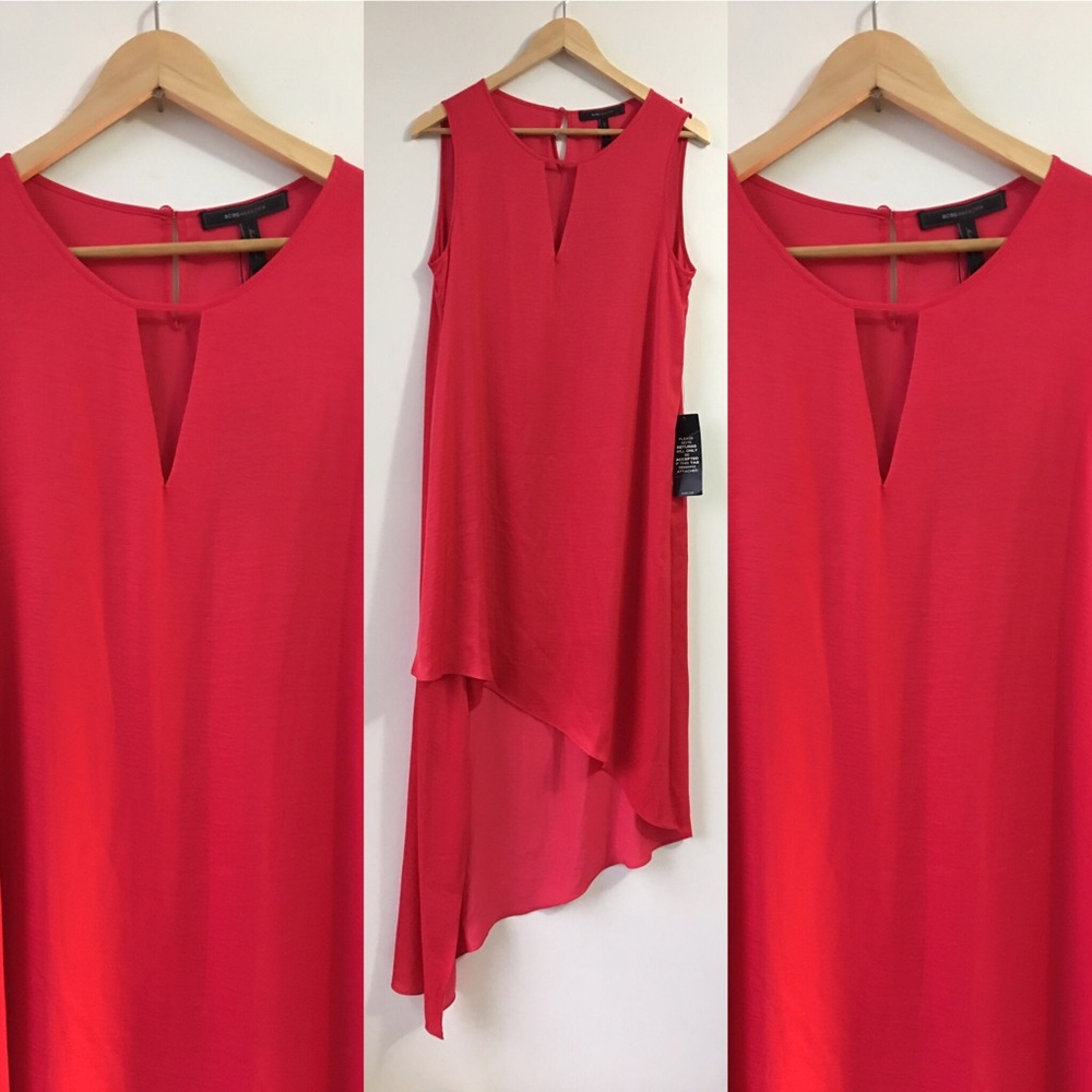 BCBG Max Azria High Low Red Dress
