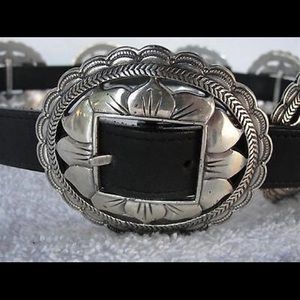 Vintage Brighton sunflower concho belt