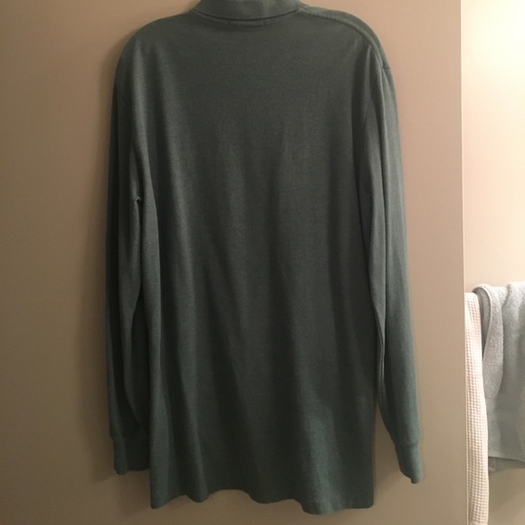 Polo Ralph Lauren Long Sleeve Green Polo. Size M - Picture 2 of 4