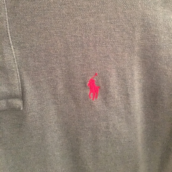 Polo Ralph Lauren Long Sleeve Green Polo. Size M - Picture 4 of 4