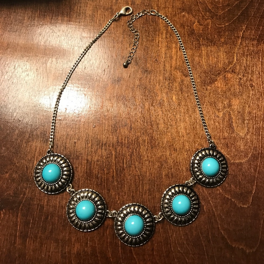 Turquoise and Silver Necklace