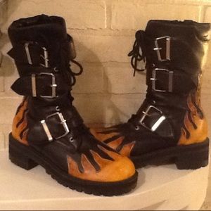 Hot Topic  FLAME combat boot