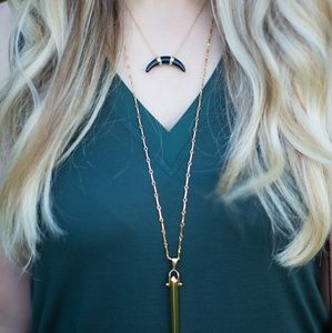 Stella & Dot Arc Pendant Necklace