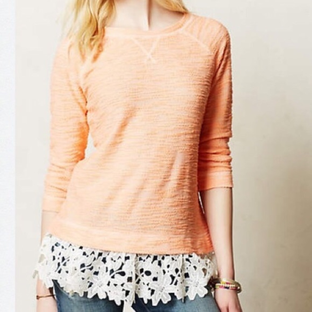 Anthropologie Sunday In Brooklyn Citrus Pullover