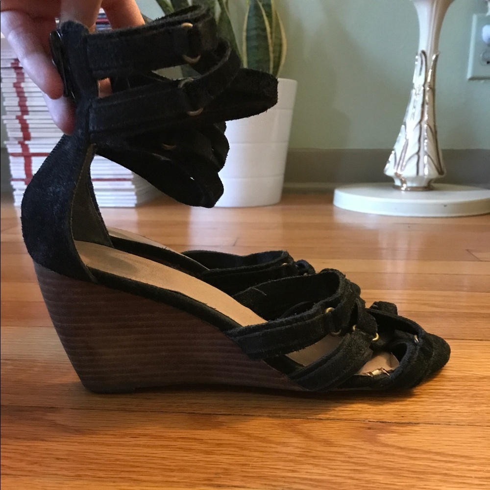 Free People Black Sandals