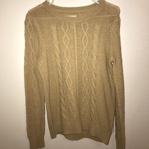 Knitted tan sweater