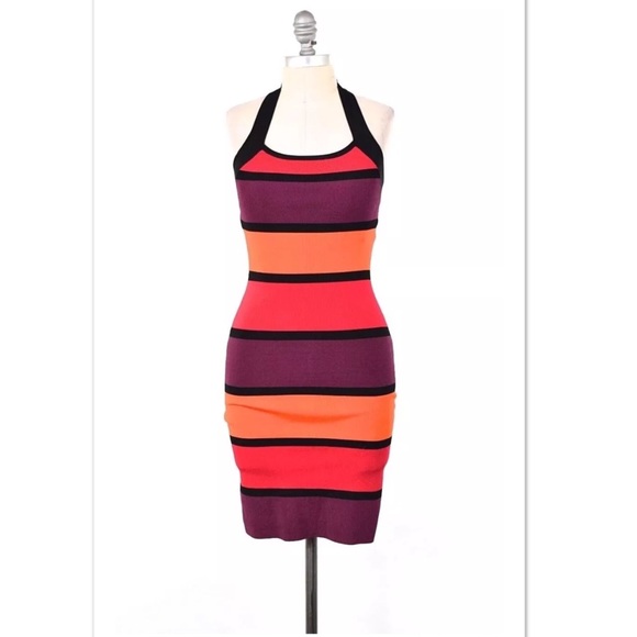 Express Dresses & Skirts - FINAL💰EXPRESS striped knit bandage party dress