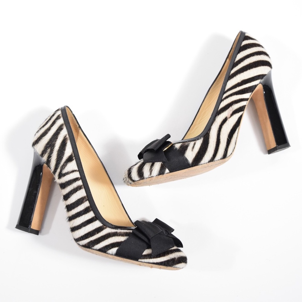 ❌SOLD❌Kate Spade horsehair zebra pumps - Picture 1 of 5