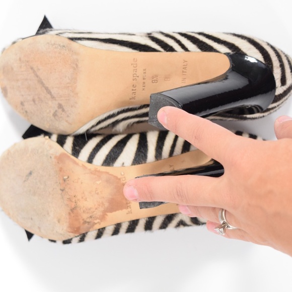 ❌SOLD❌Kate Spade horsehair zebra pumps - Picture 4 of 5