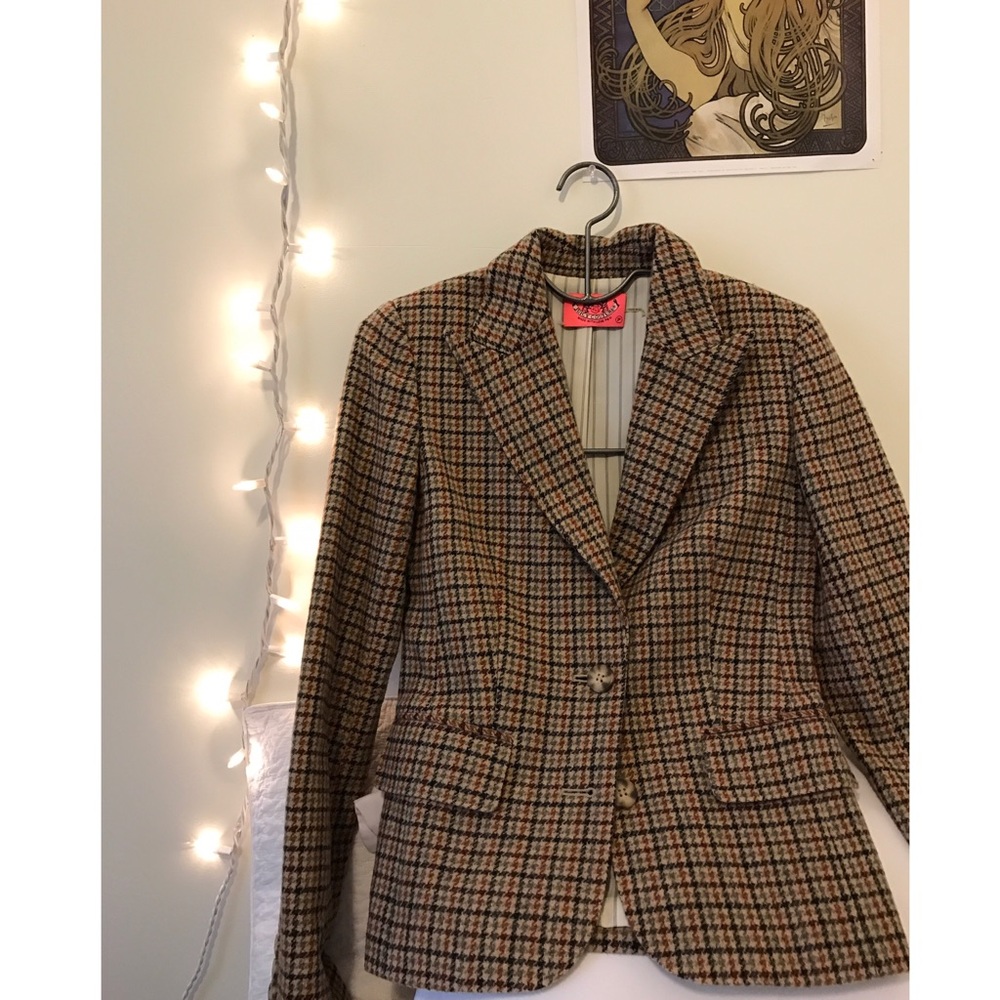 💰⏳Juicy Couture houndstooth print blazer⚜️📺