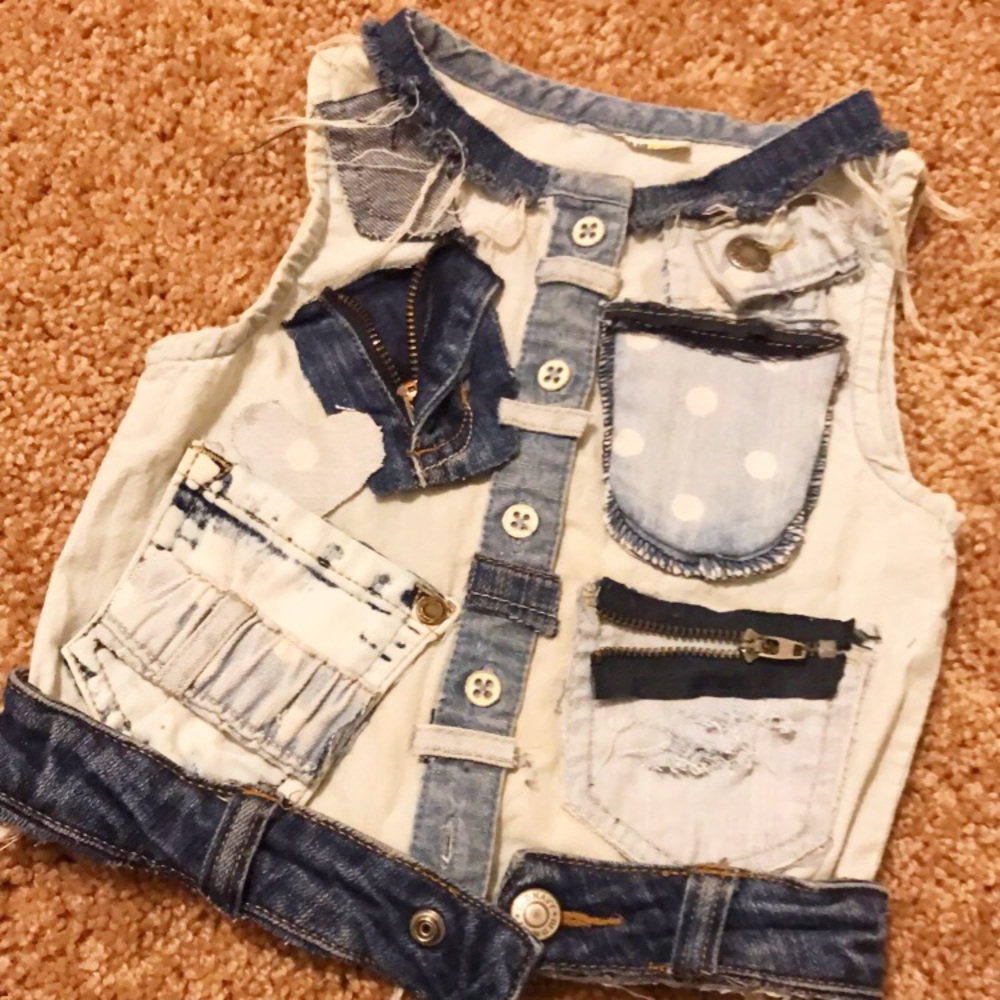 Customized denim shirt