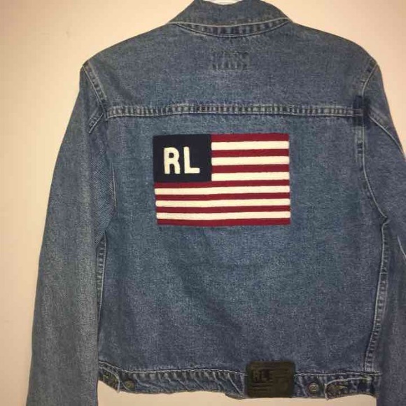 Polo Ralph Lauren Other - HP! Ralph Lauren Polo Jeans Flag Jean Jacket