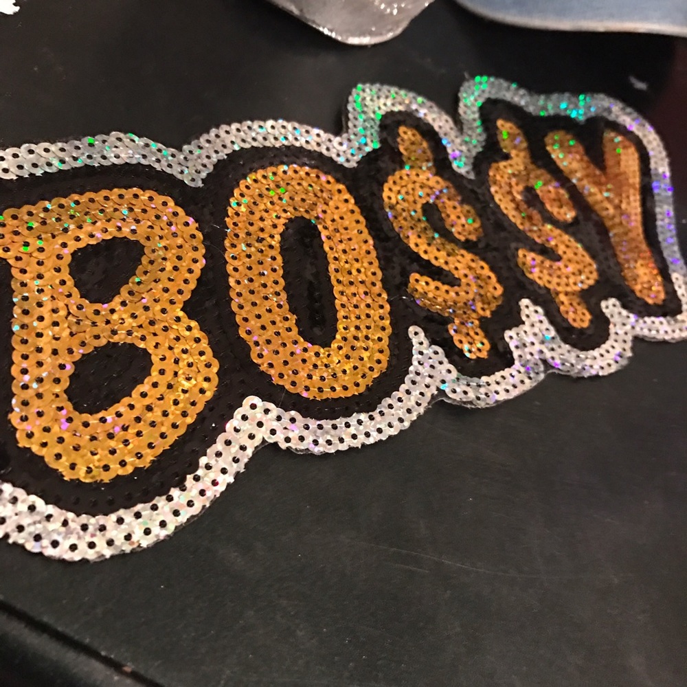 Bossy jacket patch