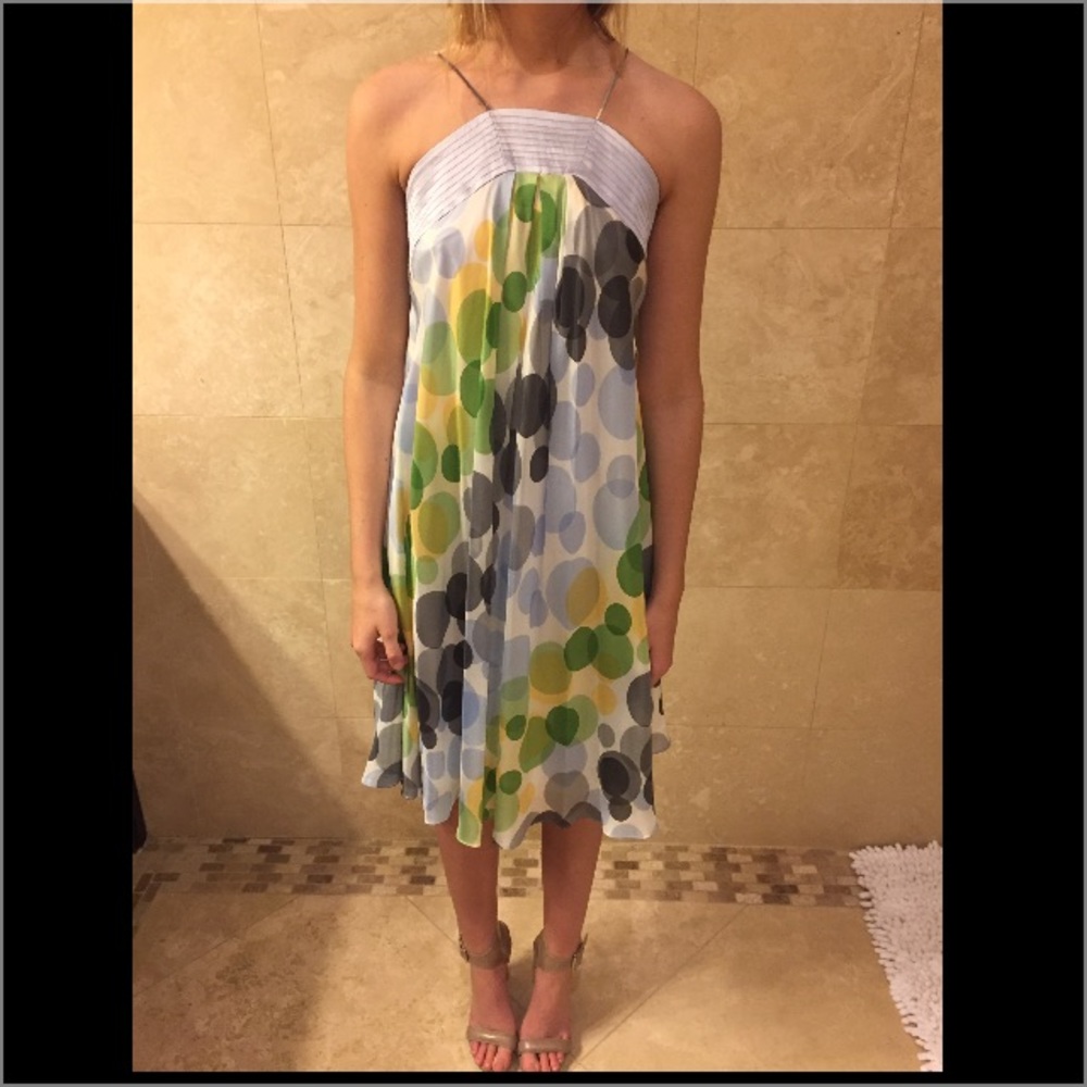 Beautiful Spring Badgley Mischka Silk Dress