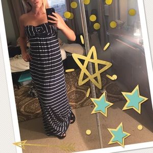 Splendid multi-way strapless/halter maxi dress