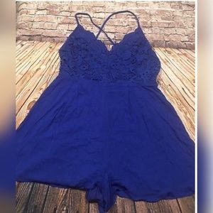 Royal Blue Romper