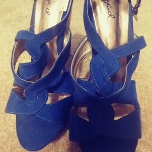 Royal blue heels