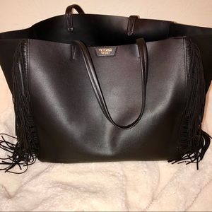 VS fringe black tote