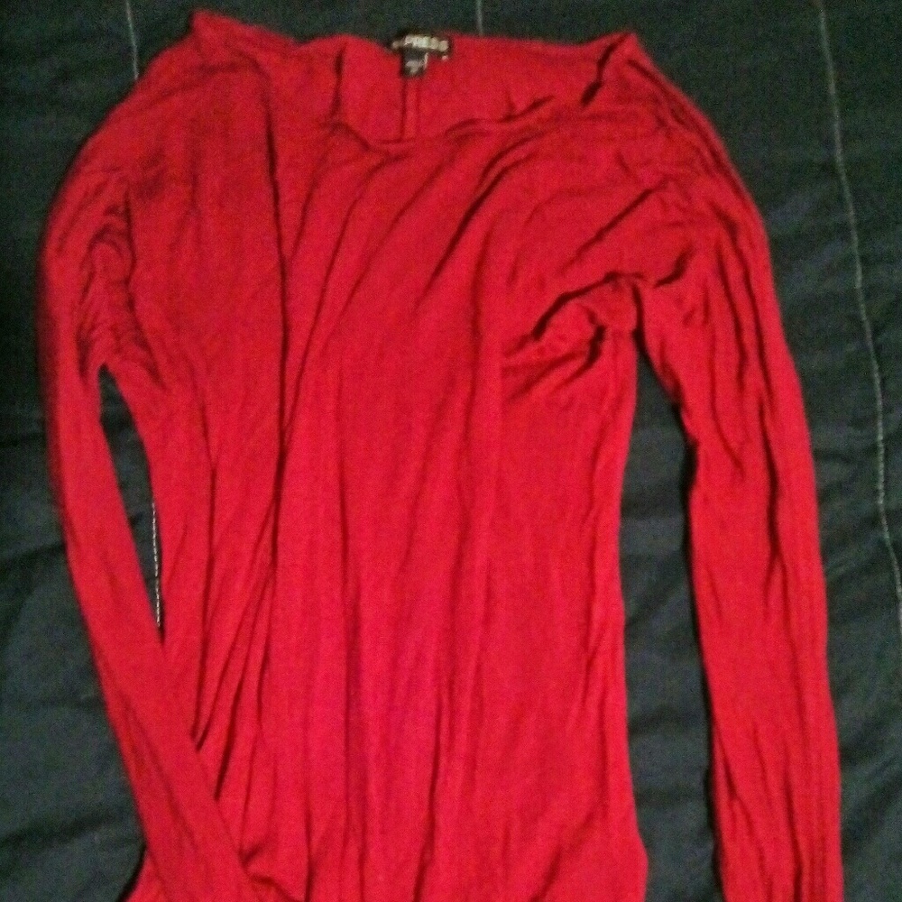 EXPRESS peek-a-boo shoulder cut out long sleeve