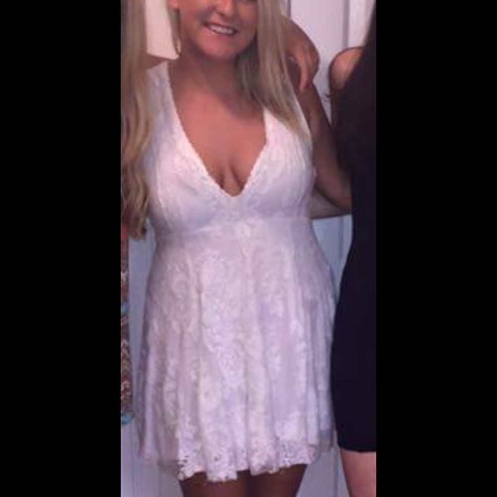 White lace dress