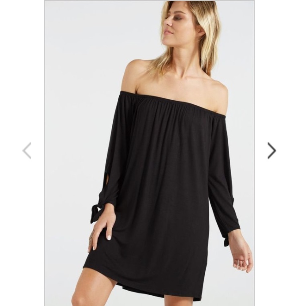 Black Shoulder Dress