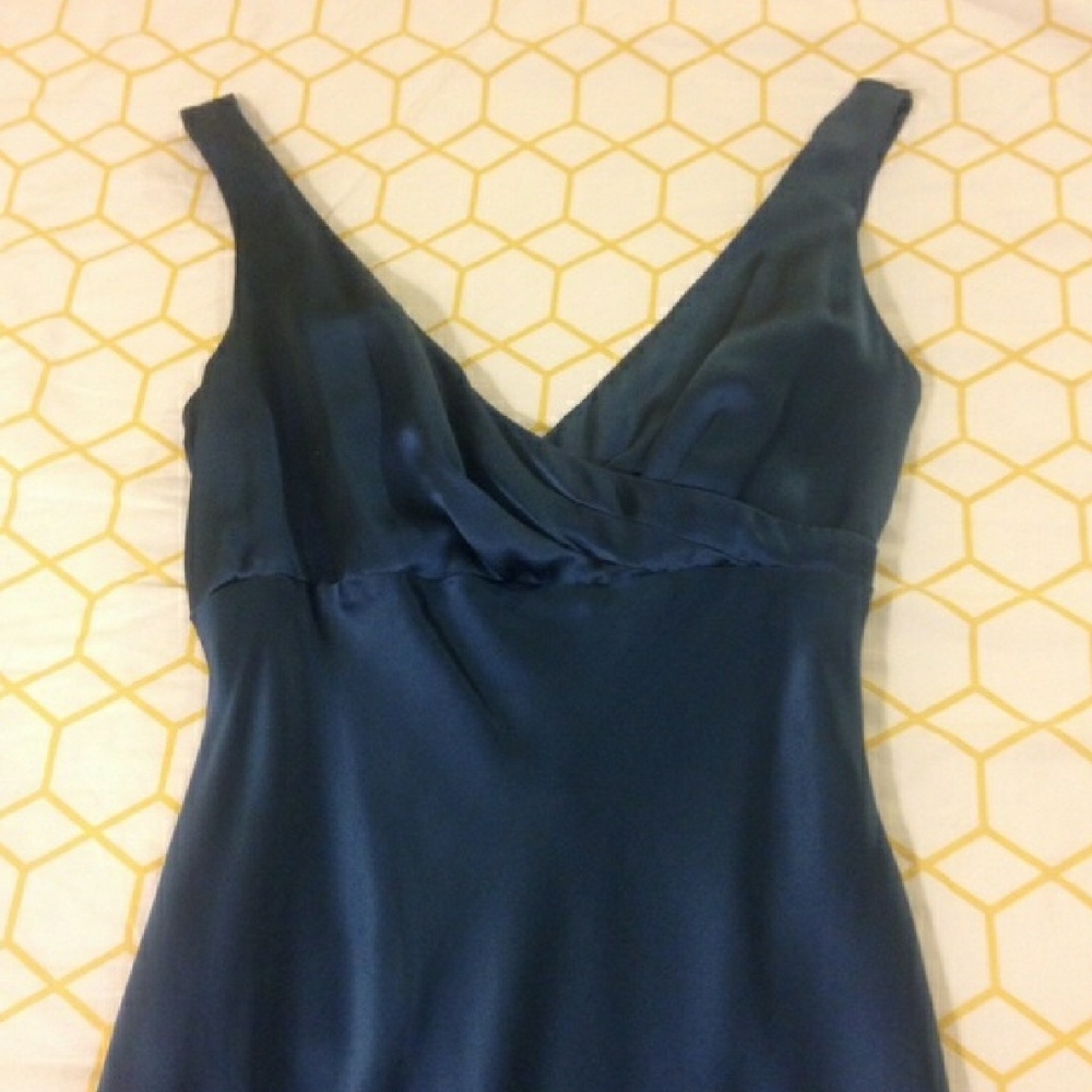 NWT Nicole Miller Navy Gown