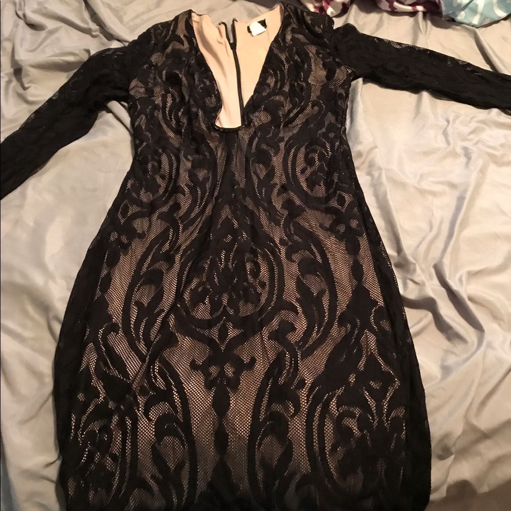 Lace black dress